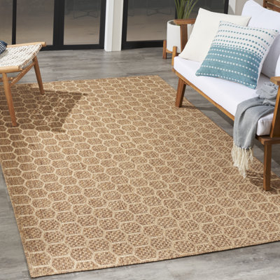 Tapis intérieur / extérieur brun clair Koebe