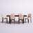 Gaige 6 - Person Solid Wood Top Double Pedestal Dining Set