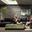 Canapé modulaire en forme de L 108 "sans os 108" pour le salon (gris)-734940662