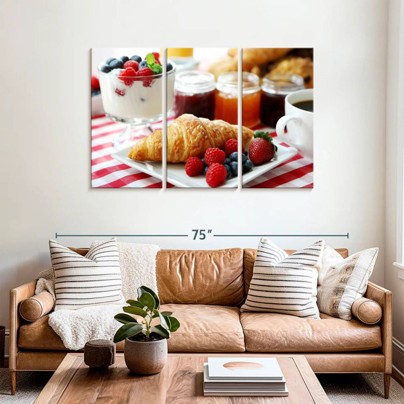 Yarlin croissant et baies, H 36 po x l 57 po
