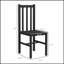 Ensemble de 4 chaises de salle à manger à dossier à lattes sans accoudoirs Farmhouse, durables et élégantes-2004180370