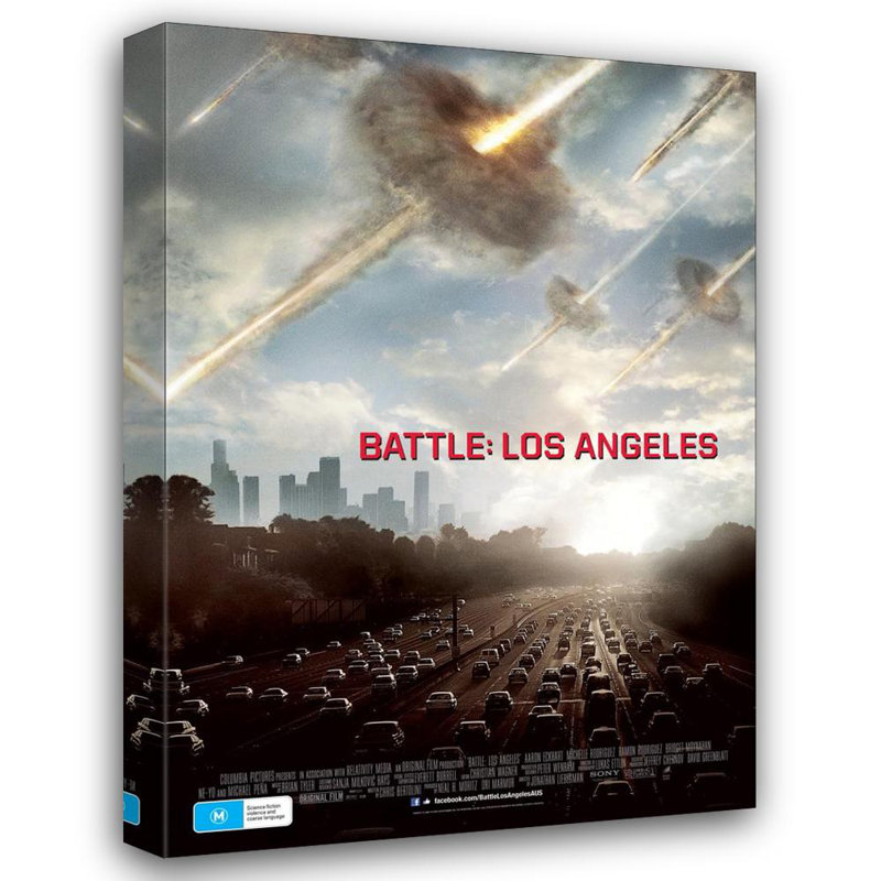 Bataille de Los Angeles, H 18 po x l 13 po