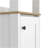 Arctic Linen Cabinet, With Four Shelves, Single Door Cabinet-1704233214