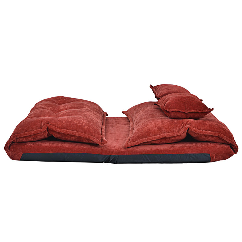 Canapé rembourré Budapest, Polyester rouge