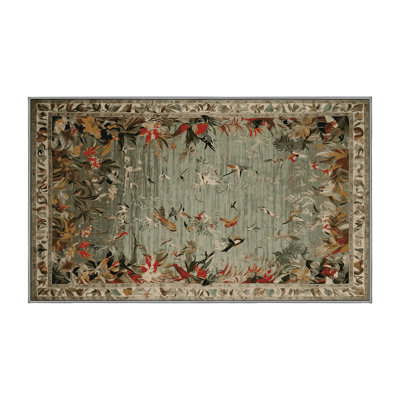 Machine Washable Brown Area Rug