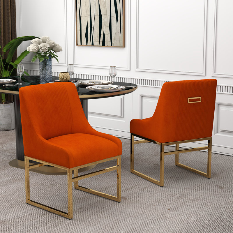 Chaise d'appoint Zanthia, Orange, 2