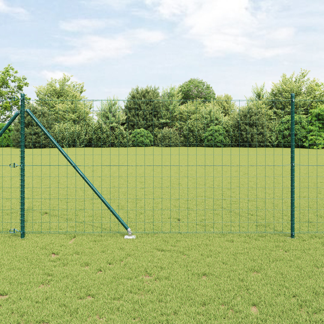 Vidaxl Welded Wire Fence With 7 Spike Posts Steel
