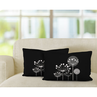 Floral Outdoor Reversible Throw Pillow