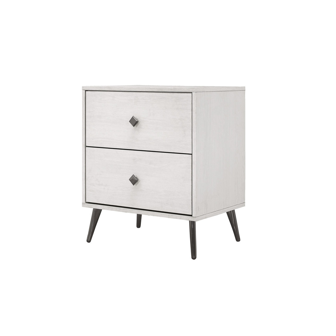 Thomasina Nightstand with 2 Drawers George Oliver