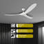 Élégance élégante: ventilateur de plafond blanc mat de 70 po Maverick par Visual Comfort