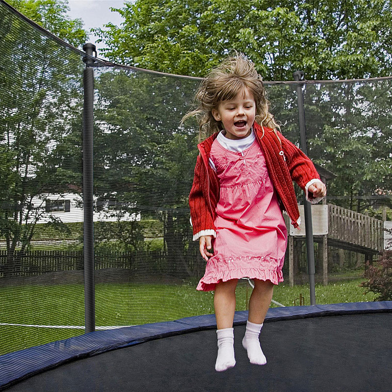 Wewdigi Round Backyard Trampoline with Safety Enclosure