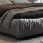 Lit plateforme de luxe avec dossier surdimensionné rembourré, lit plateforme tapissier, lit unique-2032811091-2032811088
