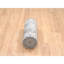 Tapis de couloir gris noué à la main de conception unique nouvel âge 2 pi 7 po x 22 pi 3 po Takwon