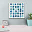 «Roundabout Blue» par Shirley Novak, art mural sur toile-103728368