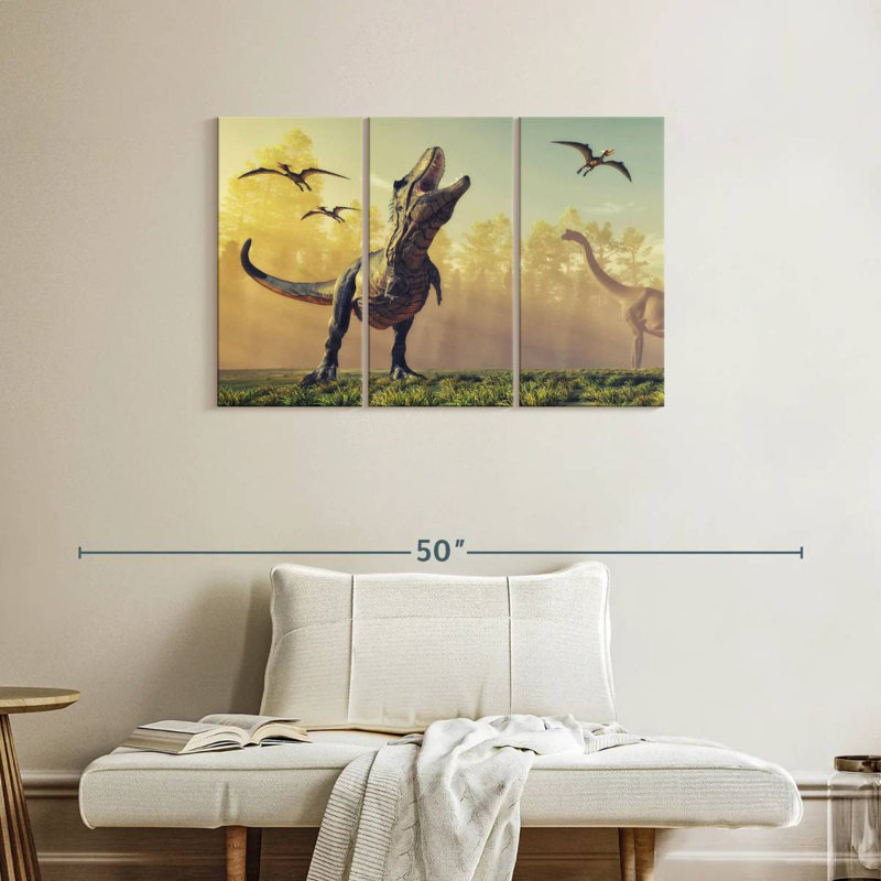 Dinosaur Park, 24" H x 38" W
