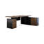Bureaux rectangulaires en bois massif noyer-107970649-107970658
