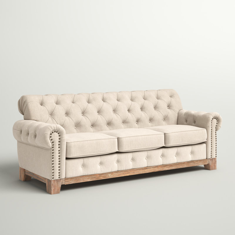 Annalea Upholstered 88.19 " Linen Sofa