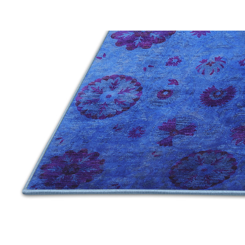 Tapis oriental bleu, Rectangle 2 pi x 3 pi