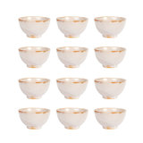 Round Stoneware Bowl Dinnerware Set With Reactive Glaze