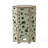 Silva Accent Table Set Of 2, Hexagonal Top, Cut Pattern, Green Iron-240392198