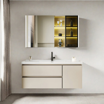 French light luxury simple style bathroom cabinet