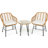 Brookley 2 - Person Patio Dining Set Round Table with Cushions Included-1013349621-1013349620