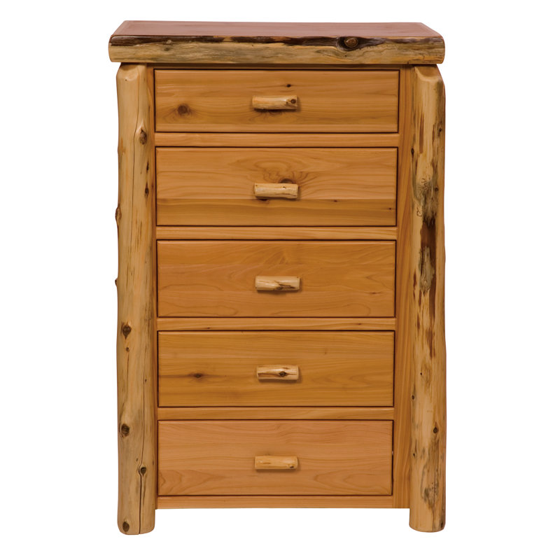 Commode 5 tiroirs Fireside Lodge Cedar, Traditionnel