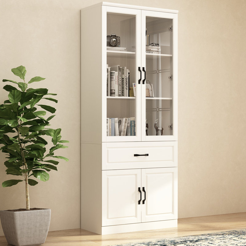 79'' H X 31.5'' W 4-Tier Office Storage Cabinet With Drawer