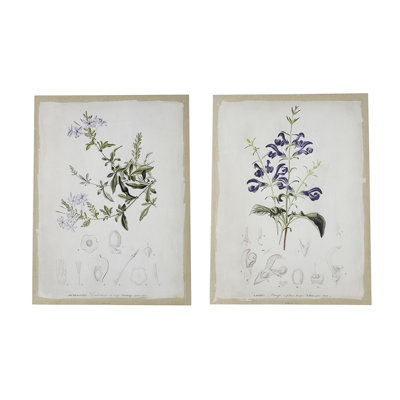 Floral, impression sur toile 2 pièces
