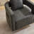 29.1" W Polyester Hollow Back Swivel Barrel Chair With Wooden Base-106905339