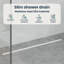  360° Shower Drain With Slim Model Silver Stainless Steel 304 Bathroom