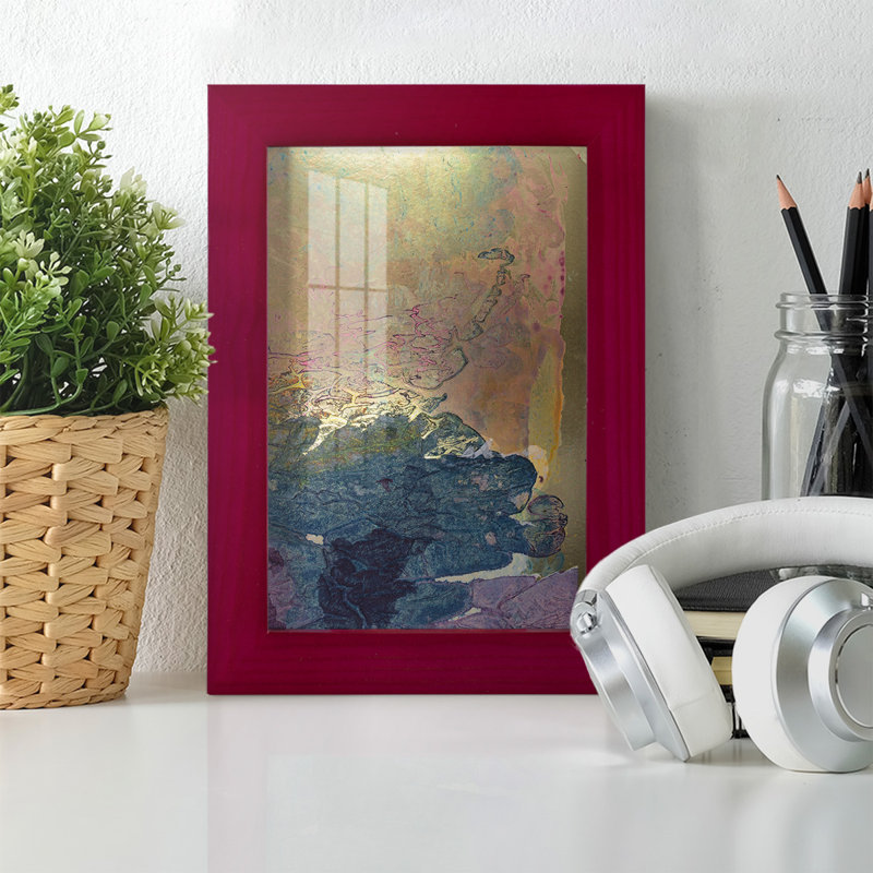 Monet's Landscape I, reproduction d'art encadrée, Rouge, H 6 po x l 4 po x P 1 po
