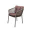 Ocean Wicker Patio Dining Armchair with Cushion