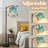 Arc Floor Lamp with Adjustable Lampshade Tropical beach Punta Cana Dominican Republic Caribbean Standing Lamp 3 Color Temperatures Dimmable Tall Pole Lamp with Foot Switch for Bedroom