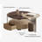 Cream style acrylic simple coffee table