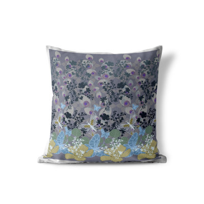 Housse et insert de coussin intérieur / extérieur en polyester Papillon Paradise