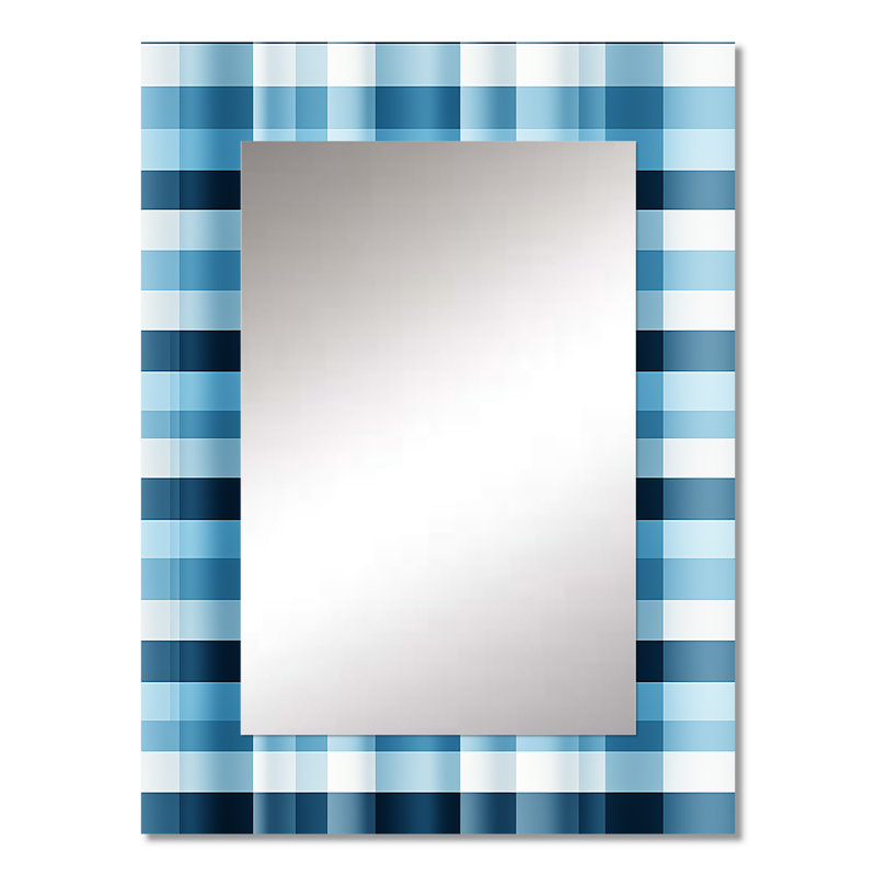 Motif écossais bleu Byrdo, 32 po x 24 po