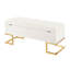 Banc de rangement contemporain touffeté