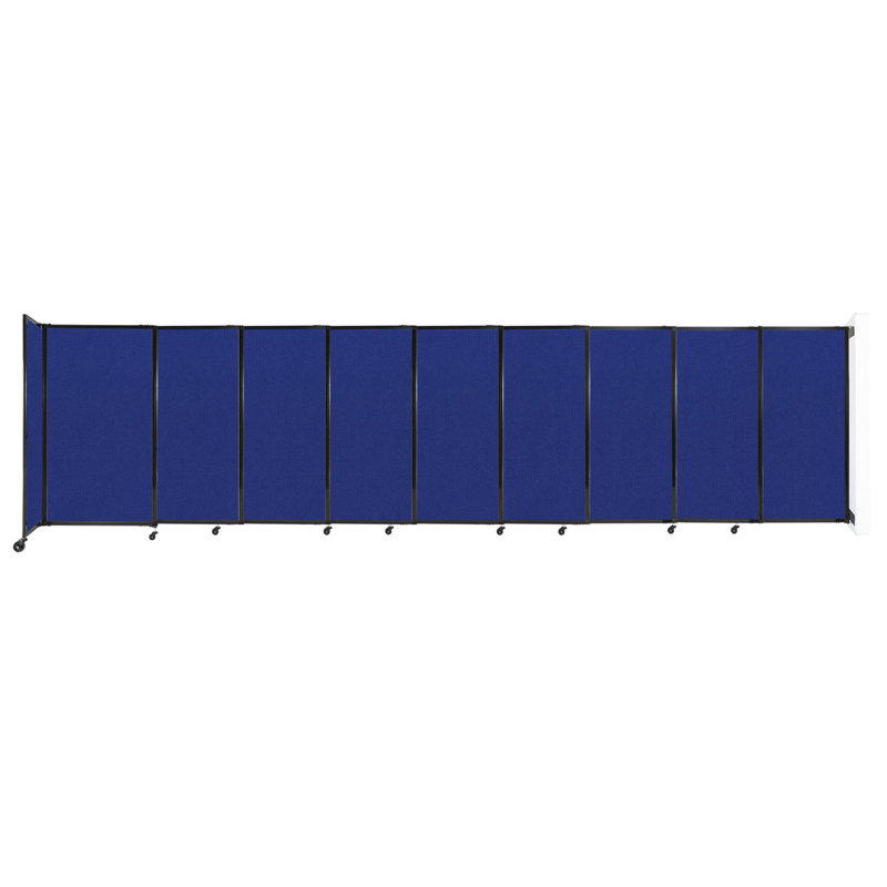 Cloison coulissante 5 pi, H 60 po x l 237 po x P 33 po, Bleu royal