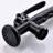Black And Nickel Kitchen Sink Faucet With Pull Down - Ceramic Filler, Hot Cold Water, , Modern Accessory Style Single Handle, Water Options, Rust-, Contemporary Tap