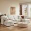 Grand canapé modulaire double en forme de U à double couche, librement combinable 6 places avec fonction de rangement