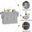 Kitchen Island Rolling Kitchen Island Cart With 2 Drawers, Spice, Knife And Towel Rack
