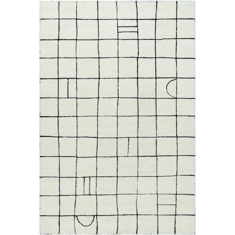 Portobello Hand Tufted Wool Area Rug, Rectangle 5' x 7'6"