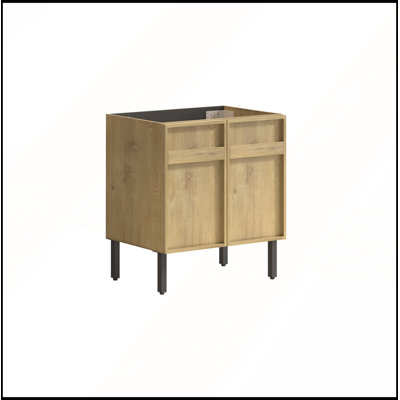 30-Inch Eco-Friendly Bathroom Vanity with Matte Finish and Hydraulic Hinges, Durable and Stylish for Modern Bathrooms(without Basin)