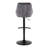 Swivel Upholstered Adjustable Height Counter Stool with Metal Frame-93302426