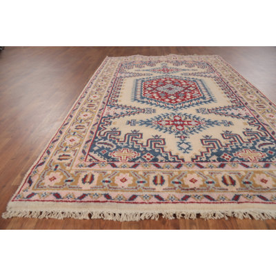 Handmade Traditional Indian Foyer Rug 4x6