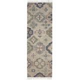 Pali Blue Handwoven Jute Rug