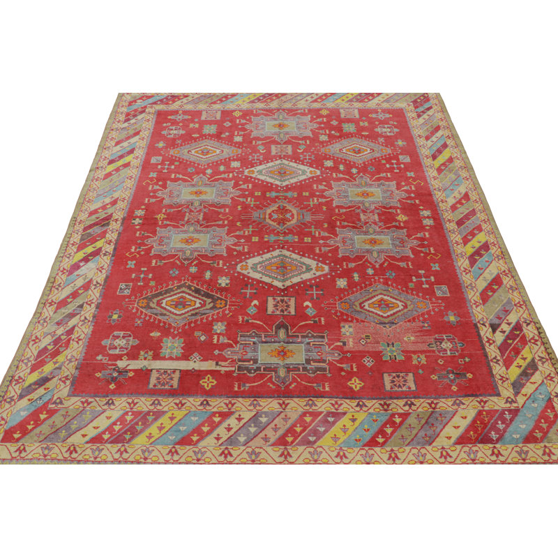 One-of-a-Kind Rectangle 9’6” X 11’8” Hand Knotted Area Rug