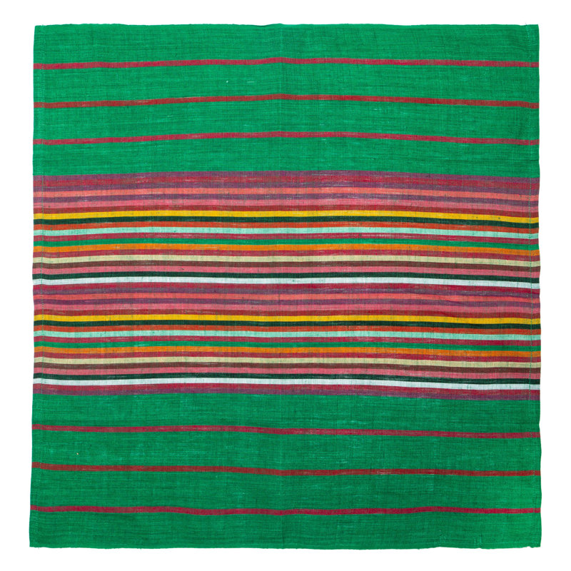 Handwoven Multicolor Striped Linen Napkins Set of 4