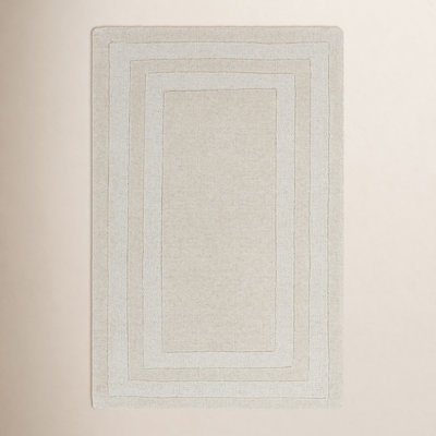 Pierson Oatmeal Beige Hand-Tufted Oriental Rug